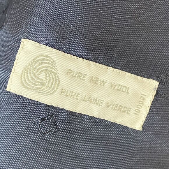 Van Gils Wool Blazer Men's 36R Navy Blue Double Breasted Gold Buttons Classic - Picture 6 of 8